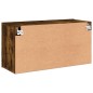 vidaXL Mueble para TV de pared roble ahumado 80x30x41 cm