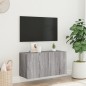 vidaXL Mueble para TV de pared gris Sonoma 80x30x41 cm