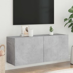 vidaXL Mueble para TV de pared gris hormigón 100x30x41 cm