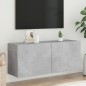 vidaXL Mueble para TV de pared gris hormigón 100x30x41 cm