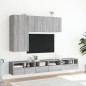 vidaXL Muebles de pared para TV 2 uds madera gris Sonoma 60x30x30 cm vidaXL Muebles de pared para TV 2 uds madera gris Sonoma 60x30x30 cm