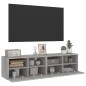 vidaXL Muebles de pared para TV 2 uds madera gris Sonoma 60x30x30 cm vidaXL Muebles de pared para TV 2 uds madera gris Sonoma 60x30x30 cm