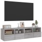 vidaXL Muebles de pared para TV 2 uds madera gris Sonoma 60x30x30 cm vidaXL Muebles de pared para TV 2 uds madera gris Sonoma 60x30x30 cm