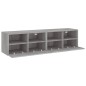 vidaXL Muebles de pared para TV 2 uds madera gris Sonoma 60x30x30 cm vidaXL Muebles de pared para TV 2 uds madera gris Sonoma 60x30x30 cm