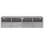vidaXL Muebles de pared para TV 2 uds madera gris Sonoma 60x30x30 cm vidaXL Muebles de pared para TV 2 uds madera gris Sonoma 60x30x30 cm