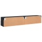 vidaXL Muebles de pared TV 2 uds madera ingeniería negro 80x30x30 cm vidaXL Muebles de pared TV 2 uds madera ingeniería negro 80x30x30 cm