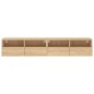 vidaXL Muebles de pared para TV 2 uds madera roble Sonoma 80x30x30 cm vidaXL Muebles de pared para TV 2 uds madera roble Sonoma 80x30x30 cm