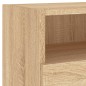 vidaXL Muebles de pared para TV 2 uds madera roble Sonoma 80x30x30 cm vidaXL Muebles de pared para TV 2 uds madera roble Sonoma 80x30x30 cm
