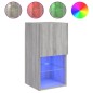 vidaXL Mueble para TV con luces LED gris Sonoma 30,5x30x60 cm vidaXL Mueble para TV con luces LED gris Sonoma 30,5x30x60 cm