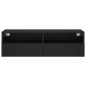 vidaXL Mueble de pared para TV madera de ingeniería negro 100x30x30 cm vidaXL Mueble de pared para TV madera de ingeniería negro 100x30x30 cm