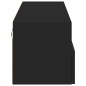 vidaXL Mueble de pared para TV madera de ingeniería negro 100x30x30 cm vidaXL Mueble de pared para TV madera de ingeniería negro 100x30x30 cm
