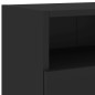vidaXL Mueble de pared para TV madera de ingeniería negro 100x30x30 cm vidaXL Mueble de pared para TV madera de ingeniería negro 100x30x30 cm