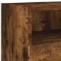 vidaXL Mueble de pared TV madera ingeniería roble ahumado 100x30x30 cm vidaXL Mueble de pared TV madera ingeniería roble ahumado 100x30x30 cm