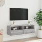 vidaXL Mueble de pared TV madera ingeniería Sonoma gris 100x30x30 cm