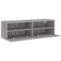vidaXL Mueble de pared TV madera ingeniería Sonoma gris 100x30x30 cm