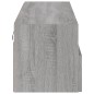 vidaXL Mueble de pared TV madera ingeniería Sonoma gris 100x30x30 cm