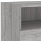 vidaXL Mueble de pared TV madera ingeniería Sonoma gris 100x30x30 cm