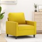 vidaXL Sillón de terciopelo amarillo 60 cm