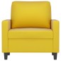 vidaXL Sillón de terciopelo amarillo 60 cm