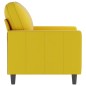 vidaXL Sillón de terciopelo amarillo 60 cm