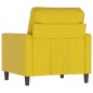 vidaXL Sillón de terciopelo amarillo 60 cm