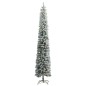vidaXL Árbol de Navidad estrecho con 300 LED y bolas y nieve 270 cm vidaXL Árbol de Navidad estrecho con 300 LED y bolas y nieve 270 cm