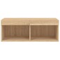 vidaXL Mueble para TV con luces LED roble Sonoma 80x30x30 cm vidaXL Mueble para TV con luces LED roble Sonoma 80x30x30 cm