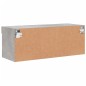 vidaXL Mueble para TV con luces LED gris hormigón 80x30x30 cm