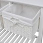 vidaXL Aparador de almacenaje blanco