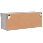 vidaXL Mueble para TV con luces LED gris Sonoma 80x30x30 cm