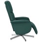 vidaXL Sillón reclinable con reposapiés tela verde oscuro vidaXL Sillón reclinable con reposapiés tela verde oscuro