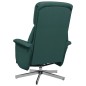 vidaXL Sillón reclinable con reposapiés tela verde oscuro vidaXL Sillón reclinable con reposapiés tela verde oscuro
