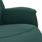 vidaXL Sillón reclinable con reposapiés tela verde oscuro vidaXL Sillón reclinable con reposapiés tela verde oscuro