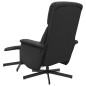 vidaXL Sillón reclinable de masaje con reposapiés tela negro vidaXL Sillón reclinable de masaje con reposapiés tela negro