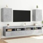 vidaXL Muebles de TV de pared 2 uds madera gris hormigón 40,5x30x60 cm vidaXL Muebles de TV de pared 2 uds madera gris hormigón 40,5x30x60 cm