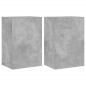 vidaXL Muebles de TV de pared 2 uds madera gris hormigón 40,5x30x60 cm vidaXL Muebles de TV de pared 2 uds madera gris hormigón 40,5x30x60 cm