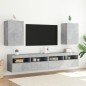 vidaXL Muebles de TV de pared 2 uds madera gris hormigón 40,5x30x60 cm vidaXL Muebles de TV de pared 2 uds madera gris hormigón 40,5x30x60 cm