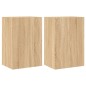 vidaXL Muebles de TV de pared 2 uds madera roble Sonoma 40,5x30x60 cm vidaXL Muebles de TV de pared 2 uds madera roble Sonoma 40,5x30x60 cm
