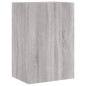 vidaXL Mueble TV de pared madera ingeniería gris Sonoma 40,5x30x60 cm vidaXL Mueble TV de pared madera ingeniería gris Sonoma 40,5x30x60 cm