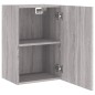 vidaXL Mueble TV de pared madera ingeniería gris Sonoma 40,5x30x60 cm vidaXL Mueble TV de pared madera ingeniería gris Sonoma 40,5x30x60 cm