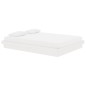 vidaXL Estructura de cama de madera maciza blanca 140x190 cm vidaXL Estructura de cama de madera maciza blanca 140x190 cm