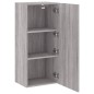 vidaXL Mueble TV de pared madera ingeniería gris Sonoma 40,5x30x90 cm vidaXL Mueble TV de pared madera ingeniería gris Sonoma 40,5x30x90 cm