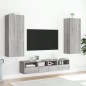 vidaXL Mueble TV de pared madera ingeniería gris Sonoma 40,5x30x102 cm vidaXL Mueble TV de pared madera ingeniería gris Sonoma 40,5x30x102 cm