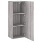 vidaXL Mueble TV de pared madera ingeniería gris Sonoma 40,5x30x102 cm vidaXL Mueble TV de pared madera ingeniería gris Sonoma 40,5x30x102 cm