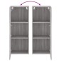 vidaXL Mueble TV de pared madera ingeniería gris Sonoma 40,5x30x102 cm vidaXL Mueble TV de pared madera ingeniería gris Sonoma 40,5x30x102 cm