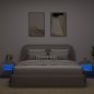 vidaXL Mesitas de noche de pared con luces LED 2 unidades roble Sonoma vidaXL Mesitas de noche de pared con luces LED 2 unidades roble Sonoma