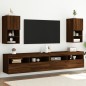 vidaXL Muebles para TV con luces LED 2 uds roble marrón 30,5x30x60 cm vidaXL Muebles para TV con luces LED 2 uds roble marrón 30,5x30x60 cm