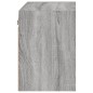 vidaXL Mesitas de noche de pared con luces LED 2 uds gris Sonoma vidaXL Mesitas de noche de pared con luces LED 2 uds gris Sonoma