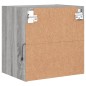 vidaXL Mesitas de noche de pared con luces LED 2 uds gris Sonoma vidaXL Mesitas de noche de pared con luces LED 2 uds gris Sonoma