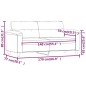 vidaXL Sofá de 2 plazas de cuero sintético color capuchino 140 cm vidaXL Sofá de 2 plazas de cuero sintético color capuchino 140 cm